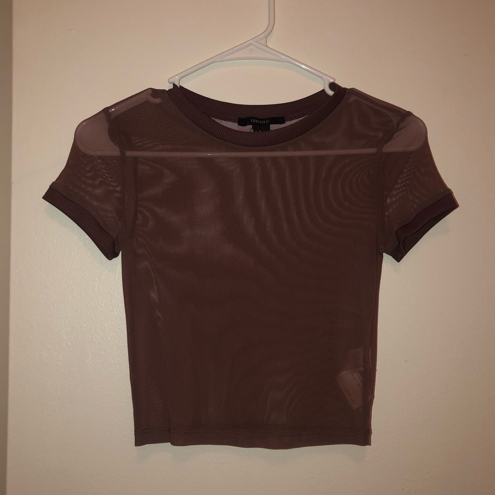 Sheer crop top